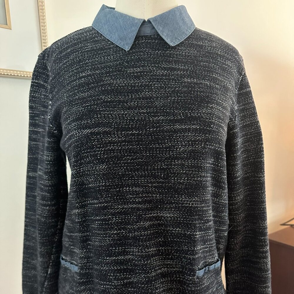 Ann Taylor Sweatshirt with collar. Size M